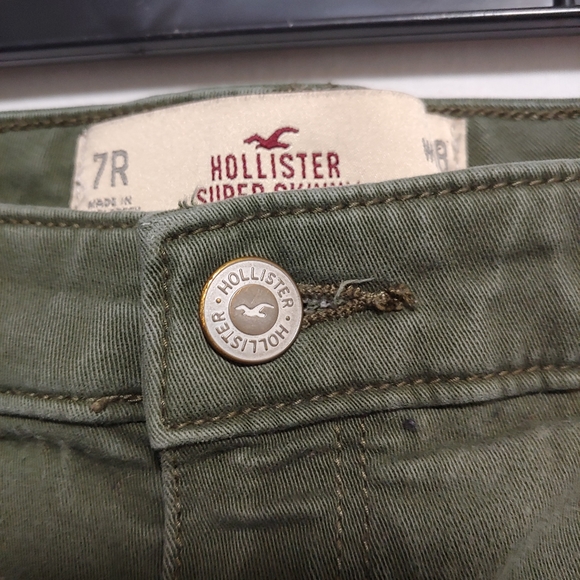 Hollister Women's Super Skinny Olive Green Jeans Size 28/31 - Picture 10 of 10